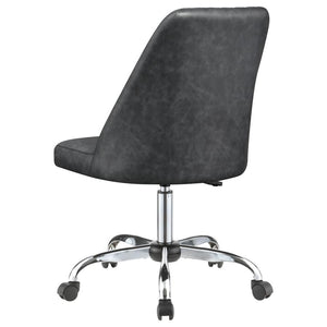 Althea - Upholstered Adjustable Home Office Desk Chair - Gray