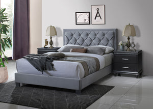 Danzy - Queen Bed<h4><b>Danzy - Queen Headboard / Footboard - Gray</b></h4> <table width="100%"><colgroup><col style="width: 30%"> <col style="width: 70%"> </colgroup> <tbody> <tr> <td>Dimensions</td> <td> 84.84"L x 64.57"D x 47.24"H</td> </tr> <tr> <td>W