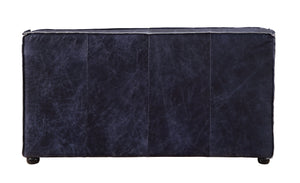 Birdie - Loveseat - Vintage Blue Top Grain Leather