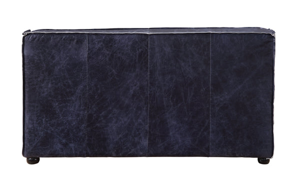 Birdie - Loveseat - Vintage Blue Top Grain Leather