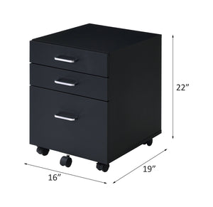 Tennos - Cabinet - Black & Chrome Finish