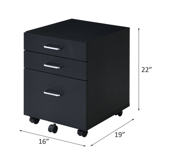 Tennos - Cabinet - Black & Chrome Finish