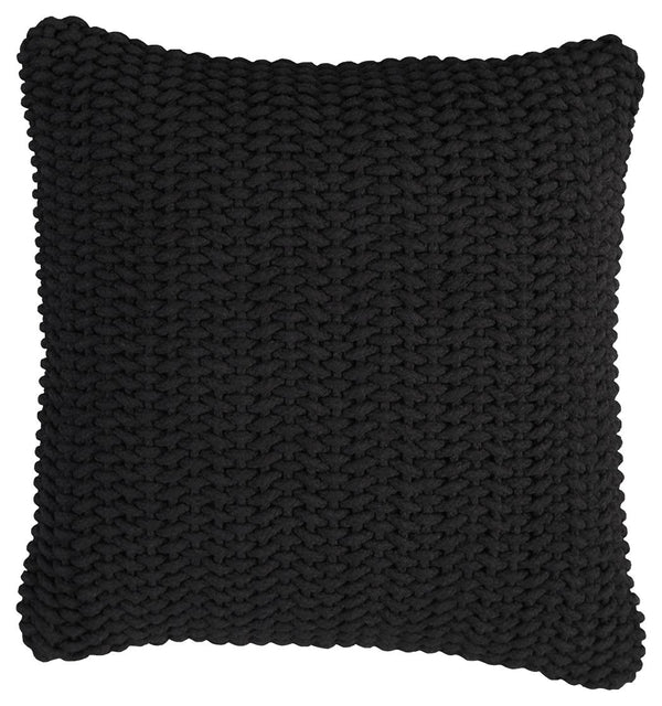 Simply chic, this pillow is neutral enough to slip into any scene. A cozy handwoven design in black completes your casually cool retreat, adding a stylish touch to your reading nook or lounge area.<br/><br/><b>Product Features</b><ul><li>Made of cotton</l