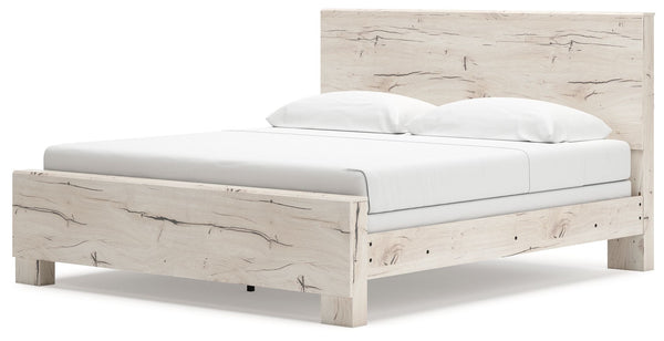 Lawroy - Light Natural - King Panel Bed