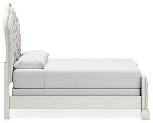 Arlendyne - Antique White - Queen Upholstered Bed