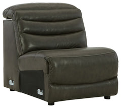 This item does not stand alone. It is compatible with other items in this series, sold separately.<br><br><b>Additional Dimensions</b><br><ul><li>Seat depth: 22-"</li><li>Seat height: 20-"</li><li>Fully reclined length: 65-"</li><li>Distance between recli