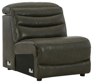 This item does not stand alone. It is compatible with other items in this series, sold separately.<br><br><b>Additional Dimensions</b><br><ul><li>Seat depth: 22-"</li><li>Seat height: 20-"</li><li>Fully reclined length: 65-"</li><li>Distance between recli
