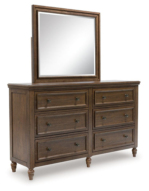 Traditional style doesnâ€™t have to be stuffy. It can feel warm, inviting and beautifully in the moment. Case in point: this dresser and mirror set. Merging a thick profiled top and simple bead moulding with a relaxed sensibility, the piece has an allure 