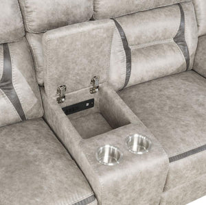 Greer - Upholstered Motion Reclining Loveseat - Taupe