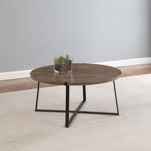  creating a sense of warmth. The sturdy metal base features a black powder-coated 