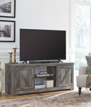 Wynnlow - Gray - 63" TV Stand W/Fireplace Option