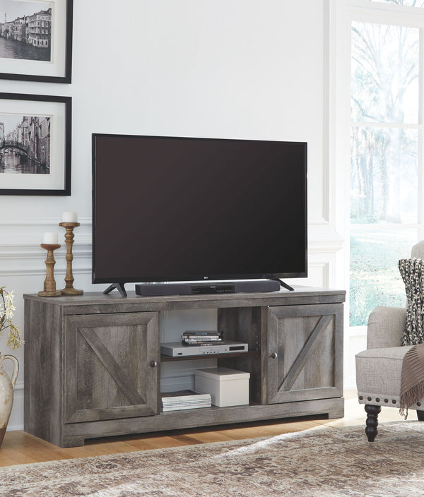 Wynnlow - Gray - 63" TV Stand W/Fireplace Option