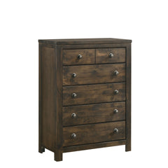 The Blue Ridge 5 Drawer Chest by New Classic Furniture is a sustainable storage solution that seamlessly blends environmental consciousness with timeless design. Crafted from reclaimed solid wood sourced from various origins, this chest is a testament to 