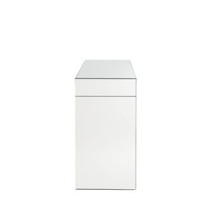  Rectangular Vanity Desk Beveled Mirrored Finish