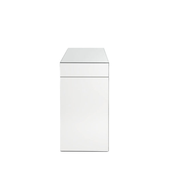  Rectangular Vanity Desk Beveled Mirrored Finish