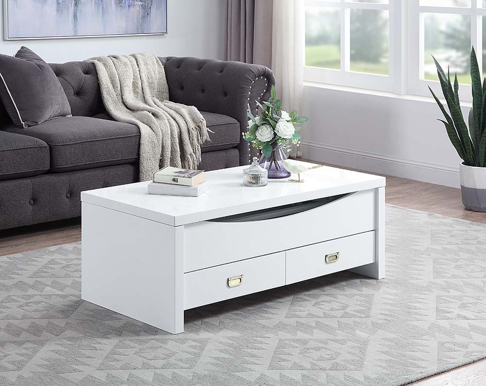 Ramiel - Coffee Table - White - 45-"