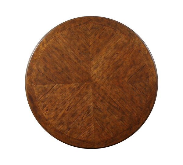 Gia - 5 Piece Round Dining Set - Brown