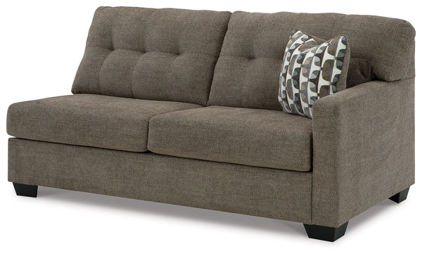 This right-arm facing sofa is made with polyester upholstery. Pairs with other items in the series to make a sectional.<br><br><b>Additional Dimensions</b><br><ul><li>Arm height: 25-"</li><li>Seat depth: 22-"</li><li>Seat height: 20-"</li><li>Top of cushi