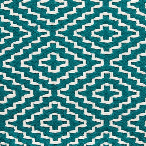 Brynnsen - Teal / Ivory - Pouf
