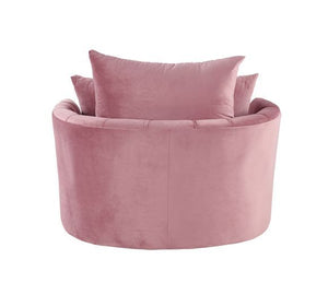 Zunyas - Accent Chair - Pink Velvet