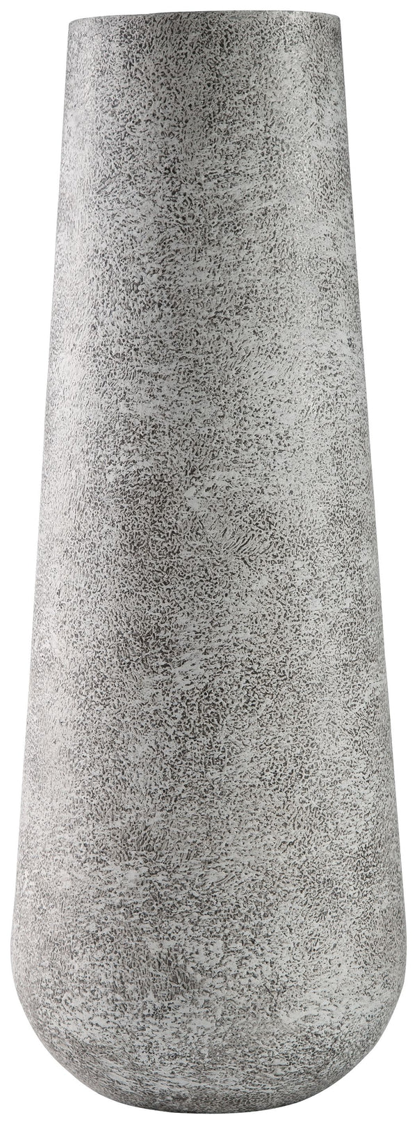 For those with an artful eye and a love of casual elegance, this metal vase is a beauty to behold. A cylindrical silhouette makes this striking home accent all the more alluring.<br/><br/><b>Product Features</b><ul><li>Made of metal</li><li>Antiqued white