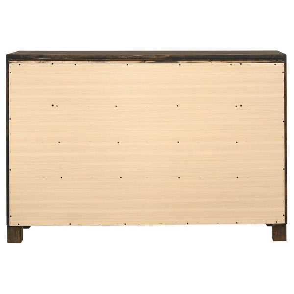 Woodmont - 8-Drawer Dresser - Rustic Golden Brown