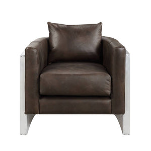 Betla - Accent Chair - Espresso & Aluminum