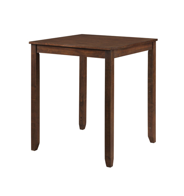 Gia - Counter Table With 2 Chairs & Storage Shelf - Cherry