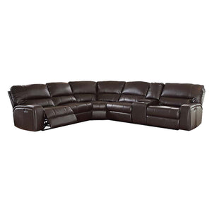  Sectional (Power Motion & 2 USB Charging Docks) -"L-" Shape (Reversible Console & Armless Chairs) Includes: 2 Reclining Seats (Power Motion LAF/RAF)