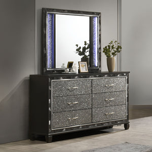 Radiance - Dresser & Mirror - Black