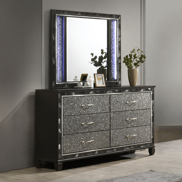 Radiance - Dresser & Mirror - Black
