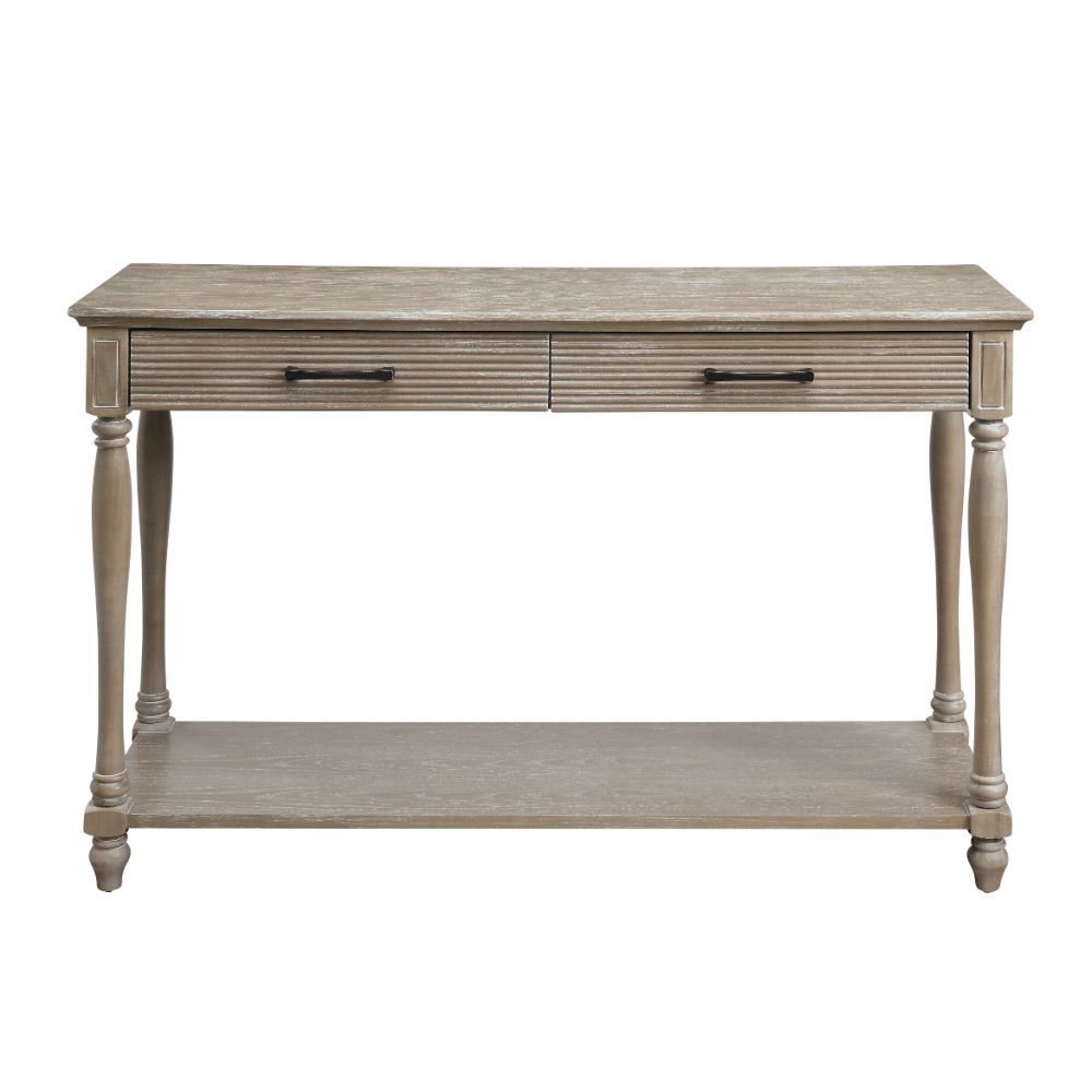 Give your living room an instant makeover with the Ariolo sofa table. It is a beautiful traditional table that will never go out of style. Its wooden frame and turned legs are a great design feature that adds a touch of elegance to this classic style. Wit