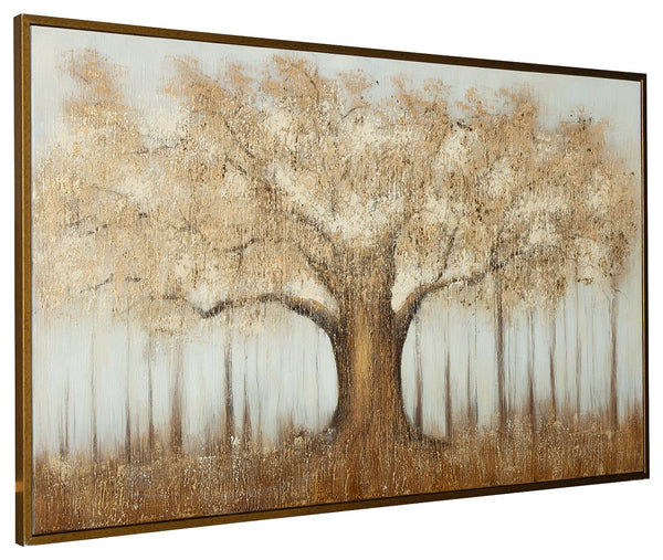  this wall art immerses you in warm brown