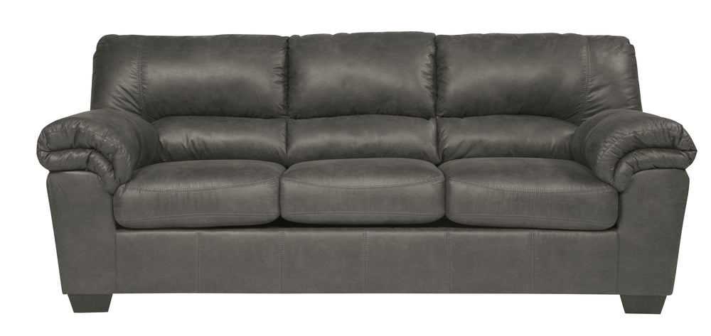 Everyone can have the best seat in the house with this sofa and loveseat. An indulgent choice with deep seats crafted for cloud-like softness, this set is the ideal merger of modern flair and classic staying power. <h4><b>Bladen - Slate - Sofa</b></h4> <t