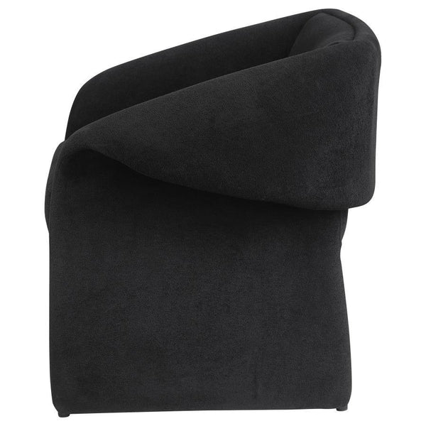 Ramsey - Upholstered Sloped Arm Accent Chair - Black