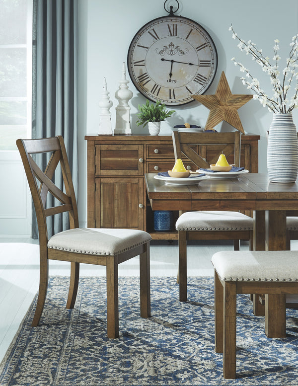 Moriville - Dark Gray- 5 Pc. - Extension Table