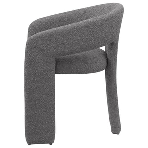 Eudora - Boucle Upholstered Dining Arm Chair (Set of 2) - Gray