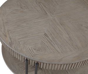  designed to blend seamlessly with modern and minimalist interiors. Each piece in the set features a sophisticated round tabletop with a subtle