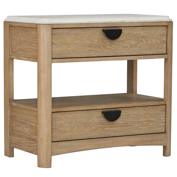 Escape - Bedroom Queen Poster Bed And Nightstand - Brown