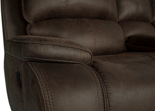 Brookings - Console Loveseat With Dual Recliners - Brown