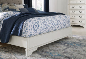 Blendon - Rustic Brown - King Upholstered Panel Bed