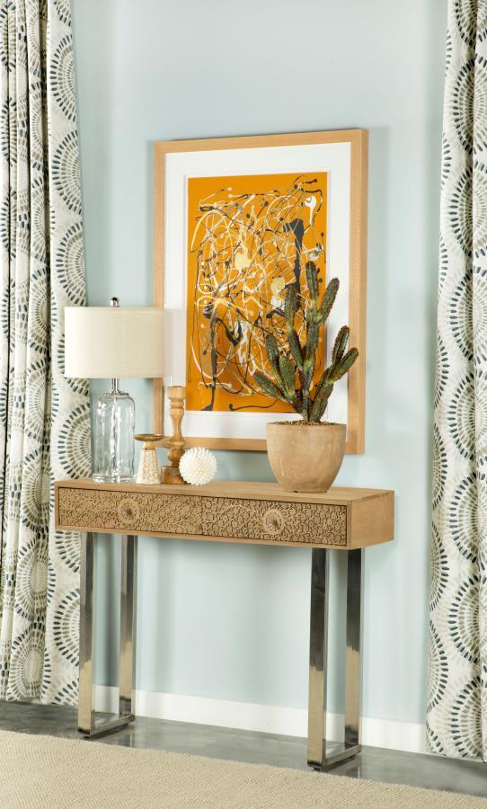  blending artisan craftsmanship with modern design. Crafted from eco-friendly solid mango wood