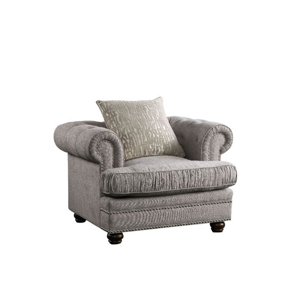  Pillows w/Down Feather Filling â€¢ Tight Back & Loose Seat Cushion (1+1) â€¢â€¢ CONSTRUCTION â€¢â€¢ SEAT: Down Feather & Foam Fill