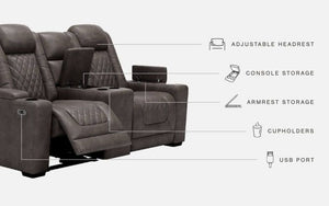 Hyllmont - Gray - 3 Pc. - Power Sofa