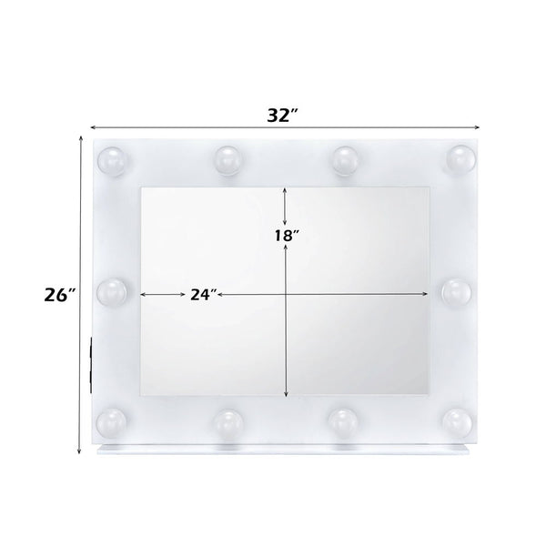 Avery - Accent Mirror - White Finish