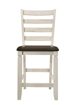 Tasnim - Counter Height Chair (Set of 2) - Oak & Antique White Finish