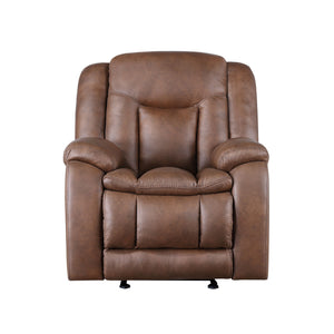  this recliner mimics the look of leather without the higher price tag. The Mor