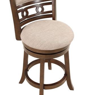 Gia - Swivel Counter Stool - Cherry / Brown