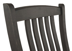 Tyler Creek - Black / Grayish Brown - Dining UPH Side Chair (Set of 2) - Slatback