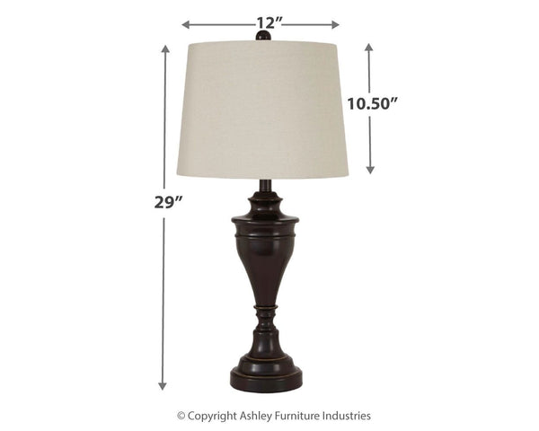 Darlita - Bronze Finish - Metal Table Lamp (Set of 2)